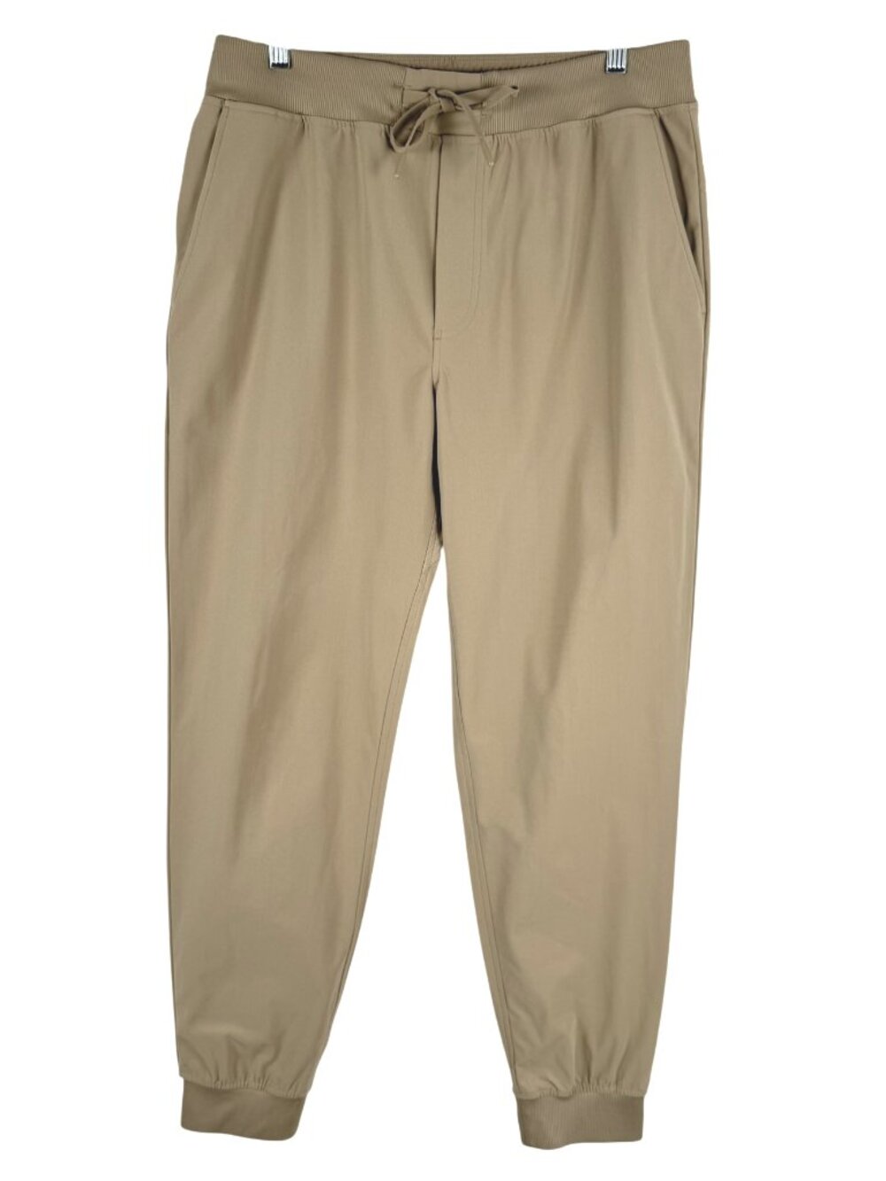 Rhoback Jogger Pants Mens Large Khaki Polyester Athletic Workout PT-2861